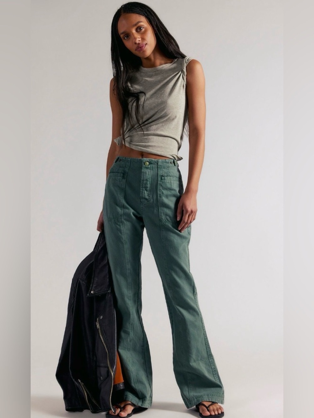 We the‎ Free Low-Rise Venus Bootcut Pants NWOT forest run - Picture 9 of 9
